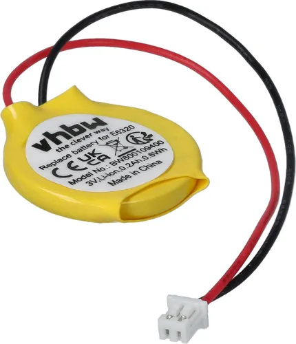 vhbw BIOS-Batterie kompatibel mit Getac W130 Computer Notebook (200 mAh, 3 V, Li-Ion)