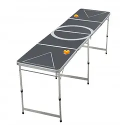 Bier-Pong-Tisch Rocktrail – Zusammenklappbar und Tragbar