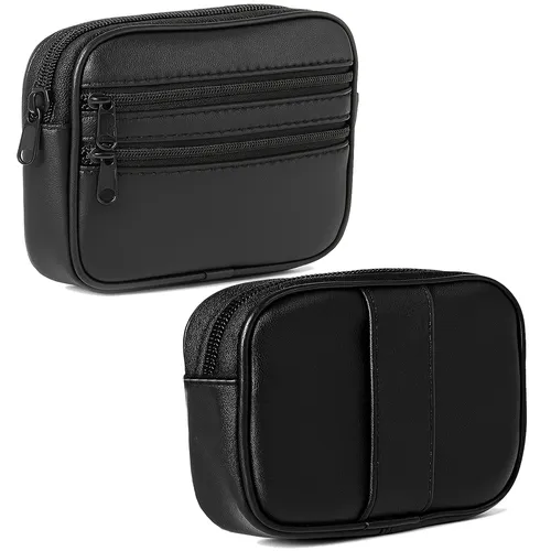 Leder Hüfttasche Gürtelbörse Gürteltasche Bauchtasche Portemonnaie Geldbörse