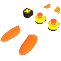 Thrustmaster eSwap X Led Orange Crystal Pack - Pack mit 7 Hintergrundbeleuchteten für eSwap X Controller, präzise Ministicks der nächsten Generation und einstellbare Beleuchtung für ein individuelles Gaming-Erlebnis