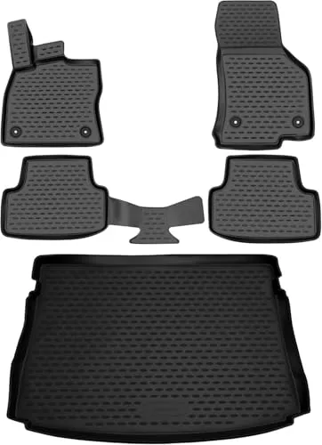 Element 3D Gummimatten Set für Volvo S60 II (2013-2018) – 100% passgenau - Maßgeschneidertes Gummimatten-Set mit Kofferraummatte für optimalen Schutz. Hochwertiges, langlebiges Material, das Schmutz und Flüssigkeiten zuverlässig auffängt. Einfache Reinigung und sicherer Halt während der Fahrt.