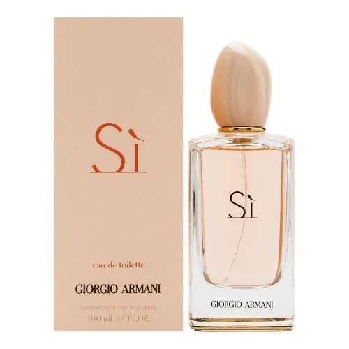 Giorgio Armani Si Eau de Toilette Spray 100 ml - Damenduft mit blumiger Note, vereint frische Mandarine und zarte Rosen für einen eleganten, sinnlichen Duft, der verführt.
