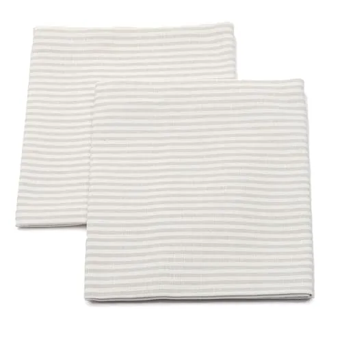 LinenMe Set mit 2 Geschirrtücher Halbleinen 47x70 cm Jazz in beige von LinenMe