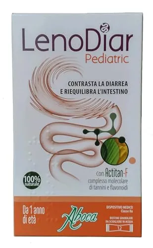 ABOCA LENODIAR Pediatric - Kontrastiert den Durchfall und gleicht den Darm aus 12 Beutel