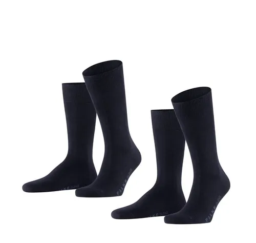 Falke Tagessocke Crew Swing navyblau Herren - 2 Paar