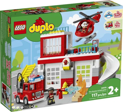 LEGO 10970 DUPLO Feuerwehrwache mit Hubschrauber