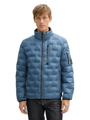 TOM TAILOR Funktionsjacke decorative hybrid jacket blau XXXL (60) - Funktionsjacke in mystic blue, aus 100% Polyester, ideal für aktive Freizeit und sportliche Aktivitäten, Größe XXXL.