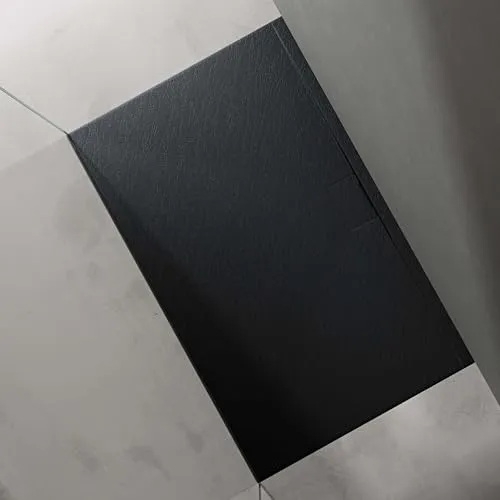 doporro Duschtasse Duschwanne 100x120x3 flach Mineralguss - Duschkabinen & -wände, flache Design-Duschwanne aus Mineralguss mit integrierten Gefälle für reibungslosen Abfluss und antirutsch Oberfläche, ideal für bodengleiche Montage.
