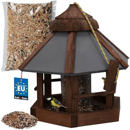 KOTARBAU® Vogelhaus mit Futterspender