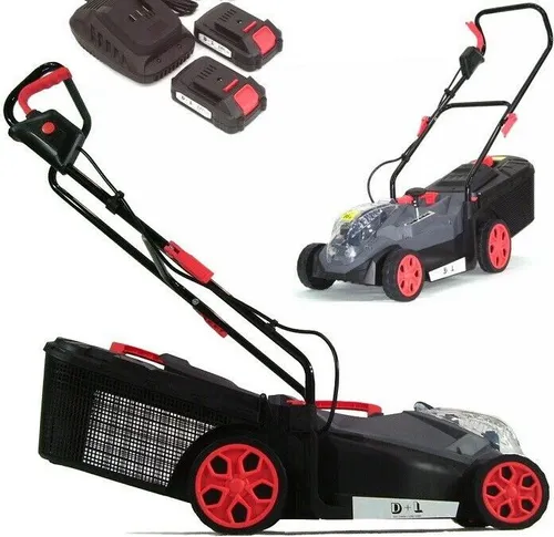 Akku Rasenmäher 2x20V Li-Ion Akkumäher 360mm Elek Rasenmäher mit Ladegerät 56765