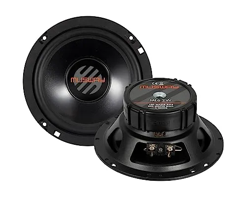 ML6.2W Kickbass Lautsprecher - Car-HiFi-Lautsprecher mit 100 Watt RMS Belastbarkeit und Aluminium-Membran für kraftvollen Sound und klare Klangqualität.