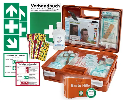 WM-Teamsport Erste-Hilfe-Koffer M1 KITA nach DIN/EN 13157 - 1. Hilfe Koffer mit umfangreichem Inhalt nach DIN 13157, ideal für Unternehmen und öffentliche Einrichtungen – inkl. Hygiene-Gel und kinderfreundlichem Pflaster-Set für optimale Sicherheit.