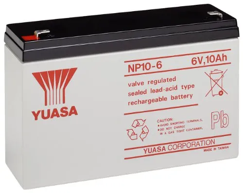 Yuasa NP10-6 Blei-Akku 6V von Yuasa