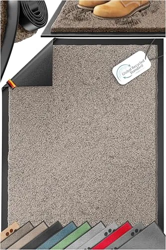 KESSER Fußmatte Schmutzfangmatte rutschfest für Innen- & Außenbereich, Höhe: 7 mm, Teppich für Wohnungseingang, Büro & Vorzimmer