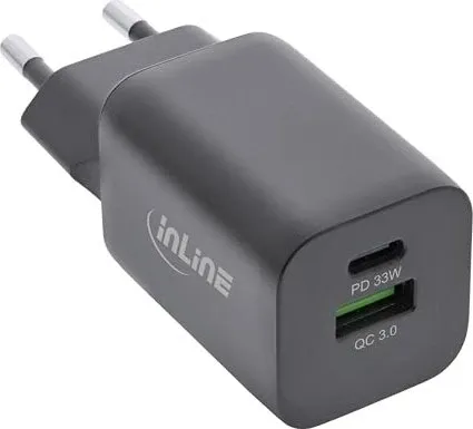InLine Power Delivery + Quick Charge USB Netzteil, 33W Lade