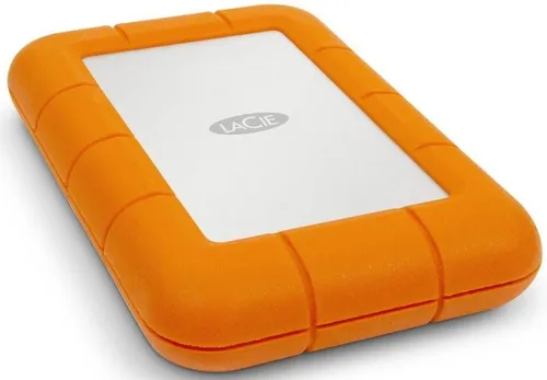 LaCie Rugged 1TB tragbare externe Festplatte - Externe Festplatte im robusten Rugged Design, stoßfest, wasserdicht und druckfest. Ideal für unterwegs, kompatibel mit USB-C und Thunderbolt 3. Inklusive 2 Jahre Rescue Data Recovery Service.