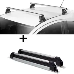Ausziehbarer Skiträger & Dachträger VDP EVO ALU für Fiat Fiorino 1987-2001 - Praktisches Set aus ausziehbarem Skiträger für max. 6 Skier und 2 stabilen Dachträgerstangen aus Aluminium. Einfache Montage und vielseitig einsetzbar für optimalen Transport.