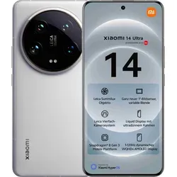 Xiaomi 14 Ultra 5G Unlocked Smartphone 16+512GB 120Hz 6.73 AMOLED Display Quad Leica Camera Snapdragon 8 Gen 3 Processor 5000mAh Battery 90W Fast Charging (White)