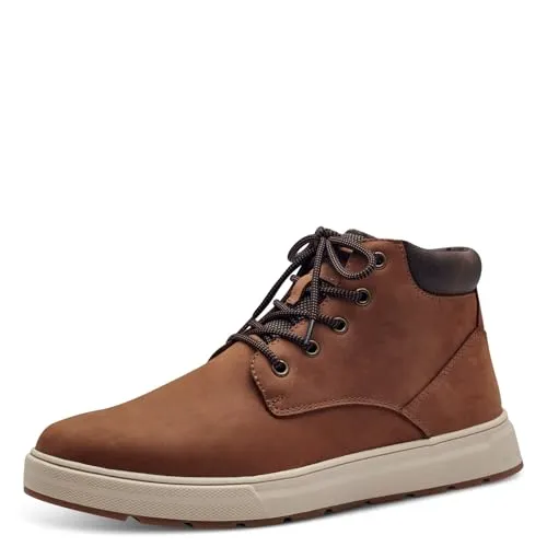 s.Oliver Herren Sneaker hoch mit Fütterung - Winter Bequem in Braun (Cognac), 43 EU - Herren-Sneaker mit SOFT FOAM für höchsten Tragekomfort und optimaler Passform. Gefüttert für extra Wärme an kalten Tagen, ideal für winterliche Outdoor-Abenteuer.