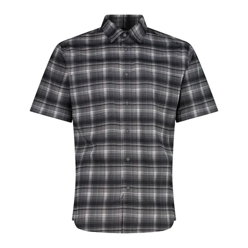 CMP Herren Hemd XL grau - Leichtes Kurzarmhemd, ideal für warme Tage, mit schnelltrocknenden und geruchshemmenden Eigenschaften für optimalen Tragekomfort.