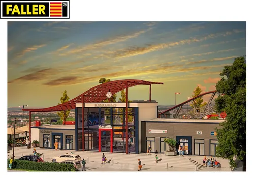 Faller 110128 H0 Bürgerbahnhof Winterberg - Modellbahnhof in Einheitsgröße, hochwertig und langlebig, ideal für kreative Modellbahnanlagen.