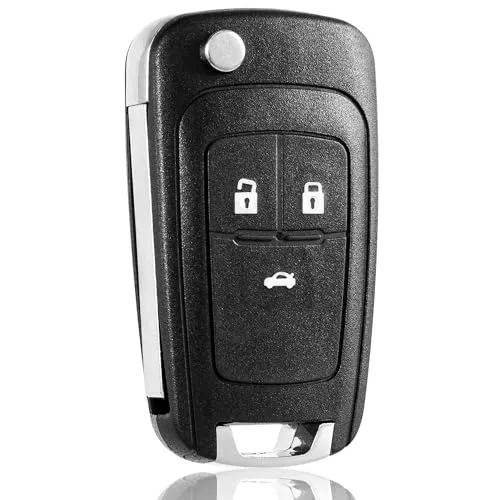 Opel Klappschlüssel Gehäuse 3 Tasten Ersatz für Astra J, Corsa E, Mokka & mehr