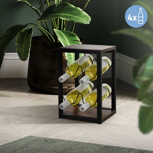 Weinregal 4 Flaschen Flaschenregal Weinständer Flaschenständer Weinschrank