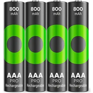 GP Akku Batteries ReCyko Pro, 1,2 V, 800 mAh, AAA, NiMH, 4 Stück
