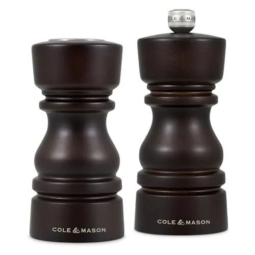Cole & Mason London Salz- und Pfefferstreuer & Mühlen-Geschenkset, 130 mm