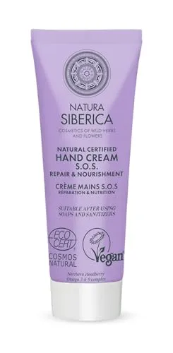 Natura Siberica Natural Certified Hand Cream. S.O.S. Repair & Nourishment, 30 ml