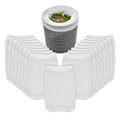 Spetebo Skimmer Socke weiß - 20er Set - Poolfilter Schoner - Skimmerkorb Netz Vorfilter Poolpumpe Schutz Filter Schmutzfang