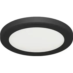 LED Deckenlampe 16,7 cm - Farbwechsel Schwarz Weiß - Moderne Deckenleuchte mit einstellbarer Lichtfarbe (warm, neutral, kalt) und 1490 lm Helligkeit, ideal für kleine Räume und verschiedene Anwendungen.