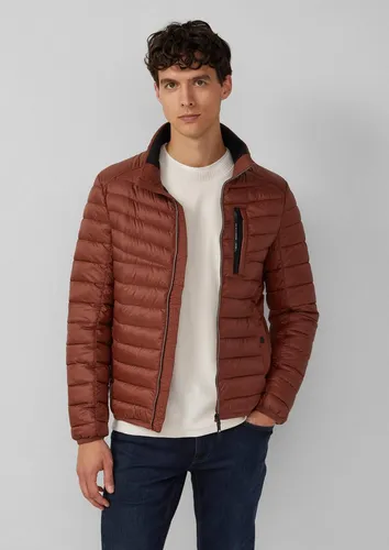 s.Oliver Herren Outdoor-Jacke 3801 in S - Stylische Steppjacke mit Reißverschluss und Stehkragen. Ideal für lässige Anlässe, bietet Komfort durch den elastischen Saum und praktische Leistentaschen.
