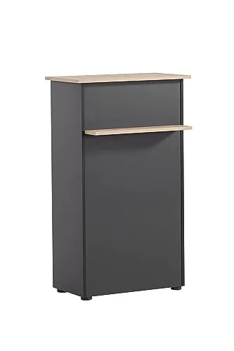 Möbelpartner Empfangstheke 155643 - Büroschränke mit eleganter Abdeckplatte in artisan eiche und verstellbaren Füßen für optimale Stabilität. Ideal für Rezeptionen und Praxen.