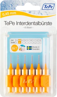 Produktbild TEPE Interdentalbürste 0,45mm orange 6 St