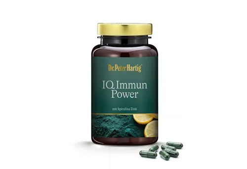 Dr. Peter Hartig IQ Immun Power - 90 Kapseln zur Immunsystem Unterstützung - Fettlösliche Vitamine für eine starke Abwehr mit Vitamin C, D und Zink. Ideal für ganzjährige Unterstützung Ihres Immunsystems.