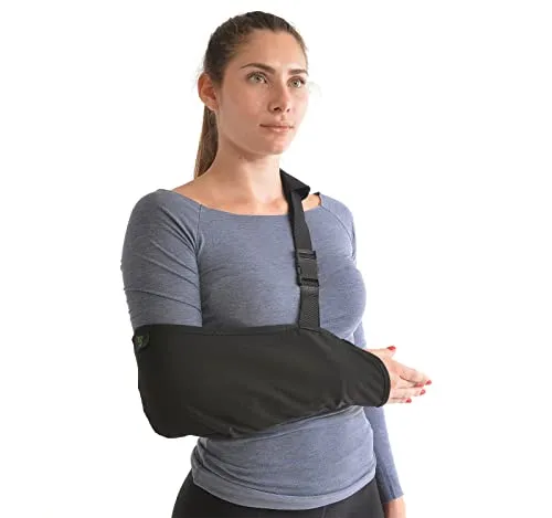 Sportherapy Armschlinge für Schulter & Arm – Links & Rechts | Atmungsaktive Orthopädische Stütze - Bandagen zur Armunterstützung mit hypoallergenem, atmungsaktivem Material für optimalen Tragekomfort und effektive Immobilisierung bei Verletzungen.