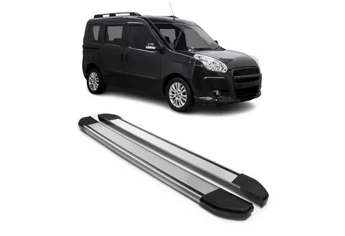 OMAC Kfz-Schmutzfänger Alu Seitenschweller für Fiat Doblo 2010-2021 - Hochwertiger, rutschfester Schmutzfänger aus Aluminium für Fiat Doblo. Langlebig und korrosionsbeständig, ideal für optimalen Schutz und Aerodynamik.