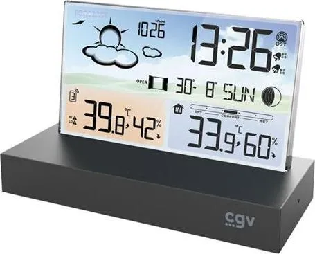 Wetterstation CGV 19004 METEOFLEX – Kabellos mit Flachbildschirm