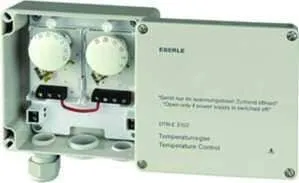Eberle DTR-E 3102 Dachrinnenregler -20 - 35 Grad - Temperaturregler für Dachrinnenbeheizung, Bimetall-Technik für präzise Temperaturkontrolle von -20 bis 35 °C, ideal für effektiven Frostschutz.