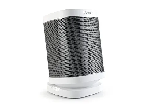 Vogel s 8154101 Sound 4113 Lautsprecher Tischständer - für Sonos One (SL), Play:1 und Play:3, 360° schwenkbar und 10° neigbar für optimales Audio-Erlebnis