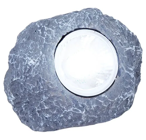 GLOBO LIGHTING LED Solarleuchte, LED-Leuchtmittel fest verbaut, Warmweiß, Solar Stein Leuchte LED Garten Beleuchtung Dekoration Lampe IP44