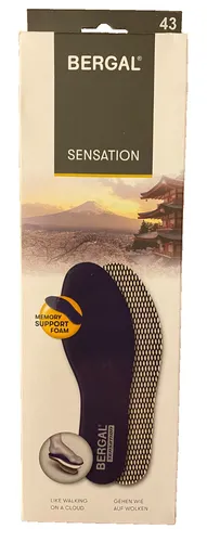 BNS Bergal Einlage Sensation blau Memory Support Schaum Foam Einlegesohle Gr. 43
