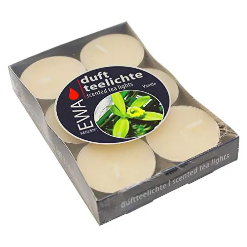 Ebersbacher Kerzenfabrik GmbH Duftteelichter Vanille 6 Stück/Pack ca. (ØxH) 40 x 16 mm