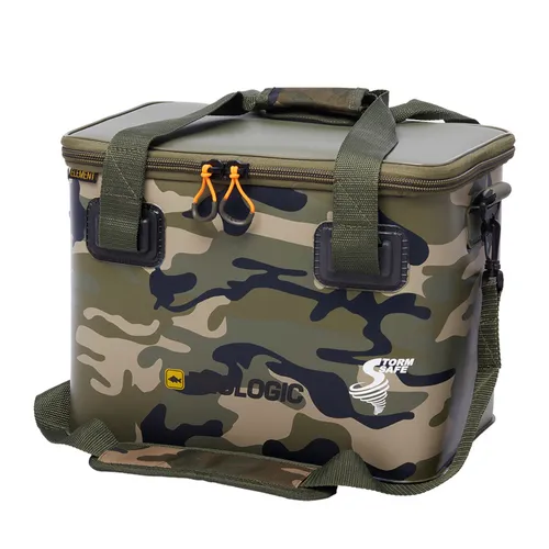 Prologic Element Storm Safe Barrow Bag Camo M 37x18x31cm - Robuste Angeltasche für Süßwasserfischen, ideal für Karpfenangler mit wetterfestem Design und praktischen Maßen von 37x18x31 cm.