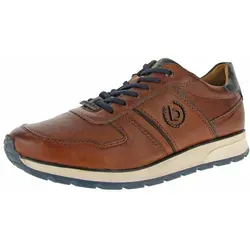 bugatti Herren-Schnürer 331-APA03, Cognac, 45 - Herren-Schnürhalbschuhe aus echtem Leder, mit einzigartigem HandFinish und Soft Fit Technologie für optimalen Komfort und perfekten Sitz.