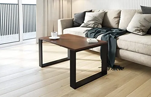 AKKE Couchtisch Wohnzimmertisch Beistelltisch Tisch Für Wohnzimmer Walnuss 90 x 40 x 45