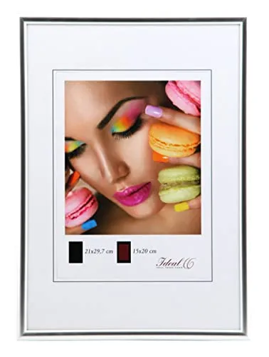 Ideal Life Kunststoff Bilderrahmen Wanddeko Collage Poster Bilder Foto Rahmen: Farbe: Silber | Format: 30x45