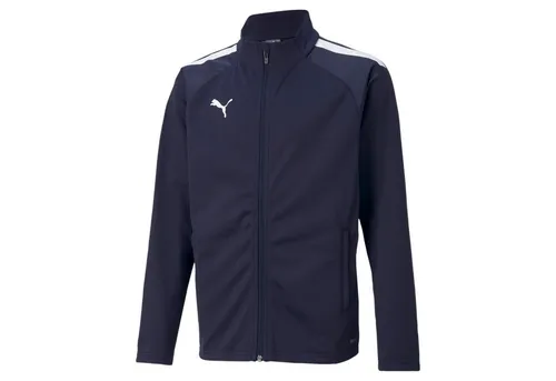 PUMA Unisex Baby Teamliga Training Ja Jacke, Peacoat, 152 - Hochwertige Baby Trainingsjacke aus recycelten Materialien für umweltbewusste Eltern. Die dryCELL-Technologie sorgt für trockenen Tragekomfort. Ideal für aktive Kids!
