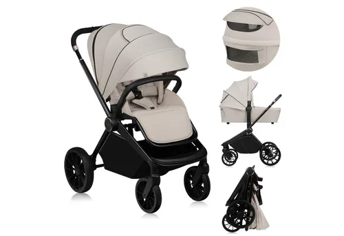 LIONELO MIKA PLUS 2-in-1 Buggy in beige von Lionelo